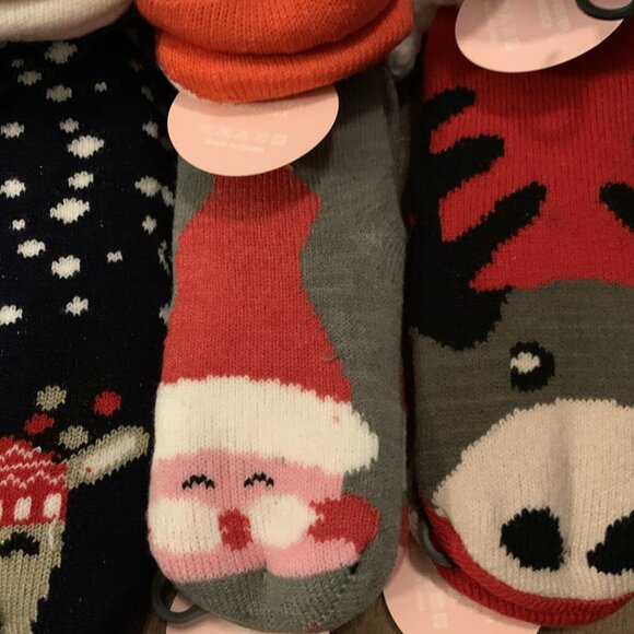 Cozy Plush Fleece Non-Slip Christmas Socks With Animal Designs for Kids - Picture 5 of 11
